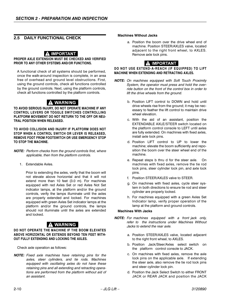 JLG 80HX_HX+6 Operator Manual User Manual | Page 27 / 82