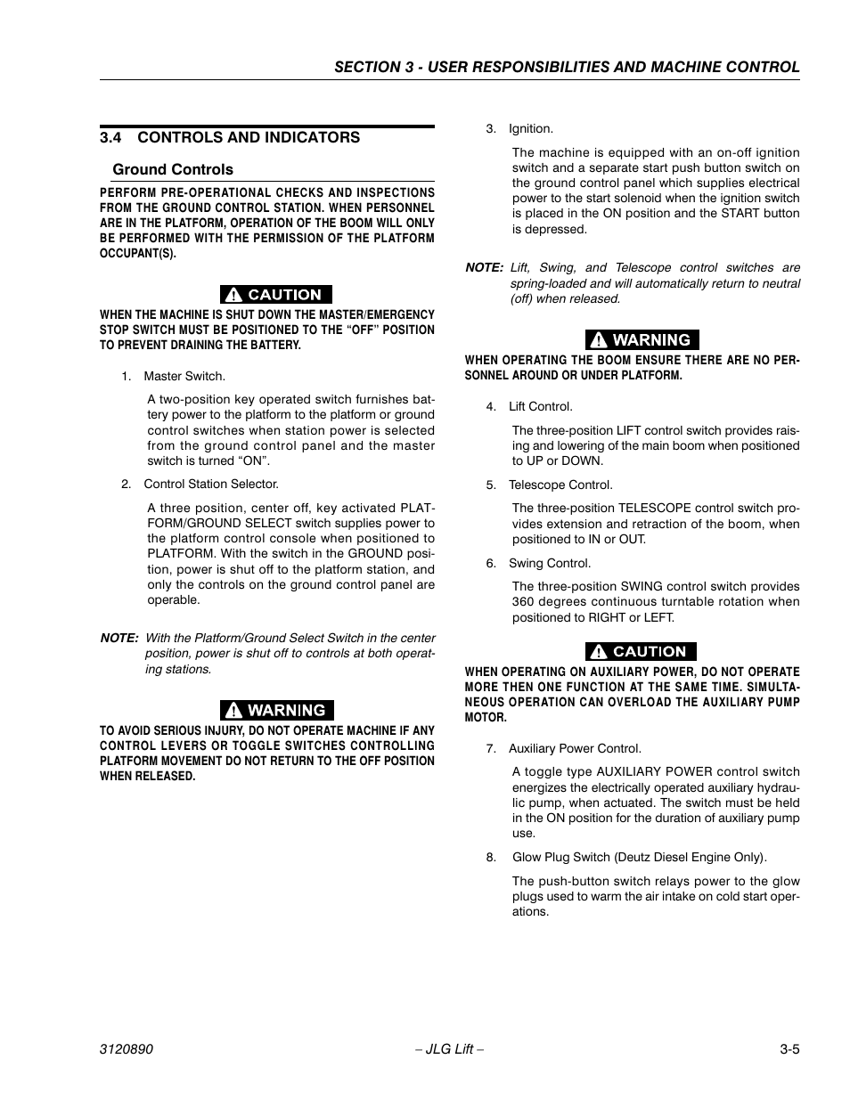 JLG 80HX_HX+6 Operator Manual User Manual | Page 40 / 82