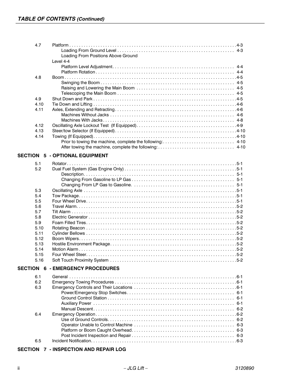 JLG 80HX_HX+6 Operator Manual User Manual | Page 7 / 82