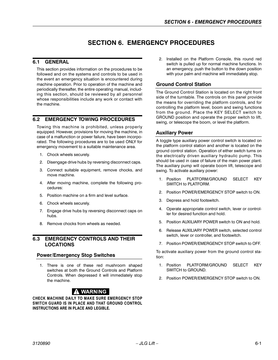 JLG 80HX_HX+6 Operator Manual User Manual | Page 76 / 82