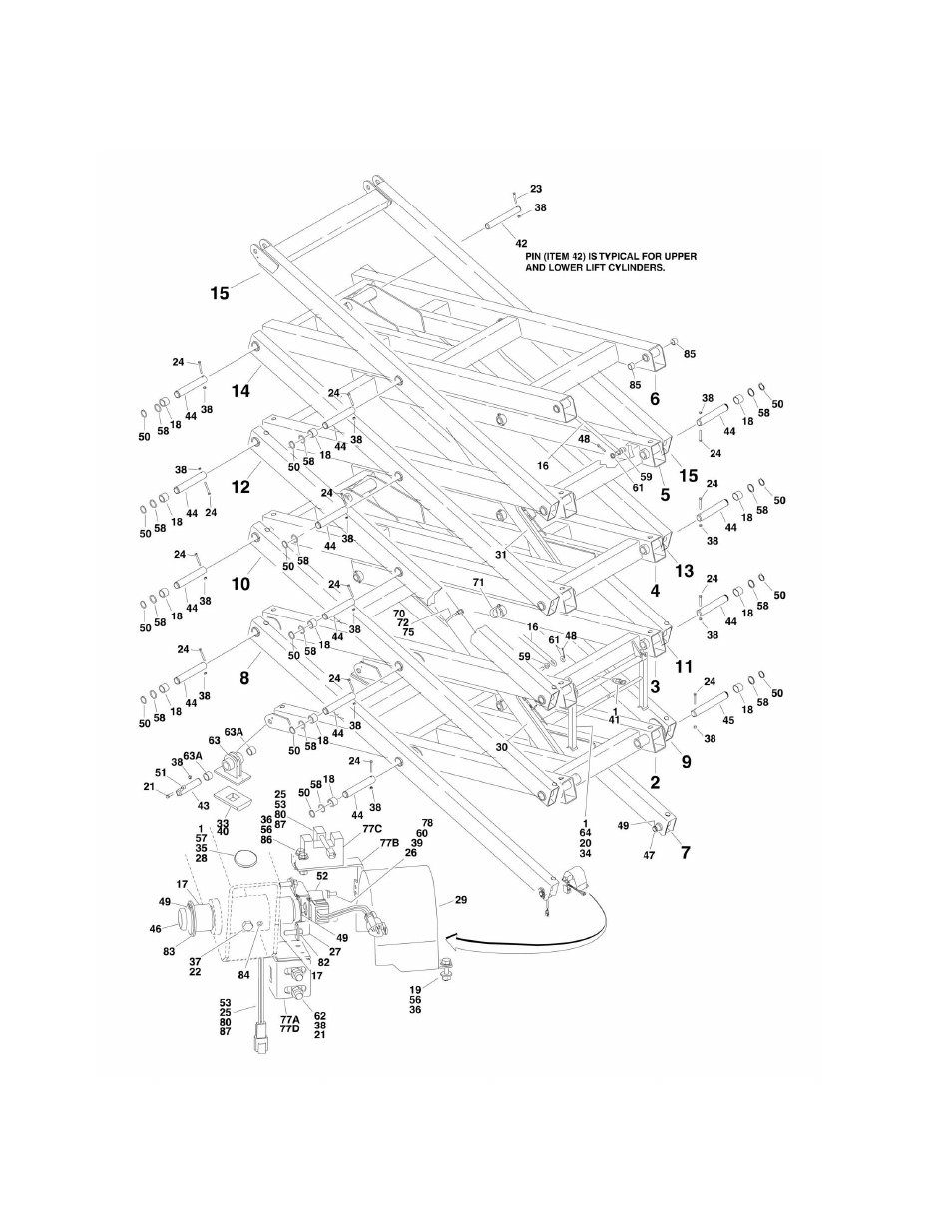 JLG M4069 ANSI Parts Manual User Manual | Page 100 / 204