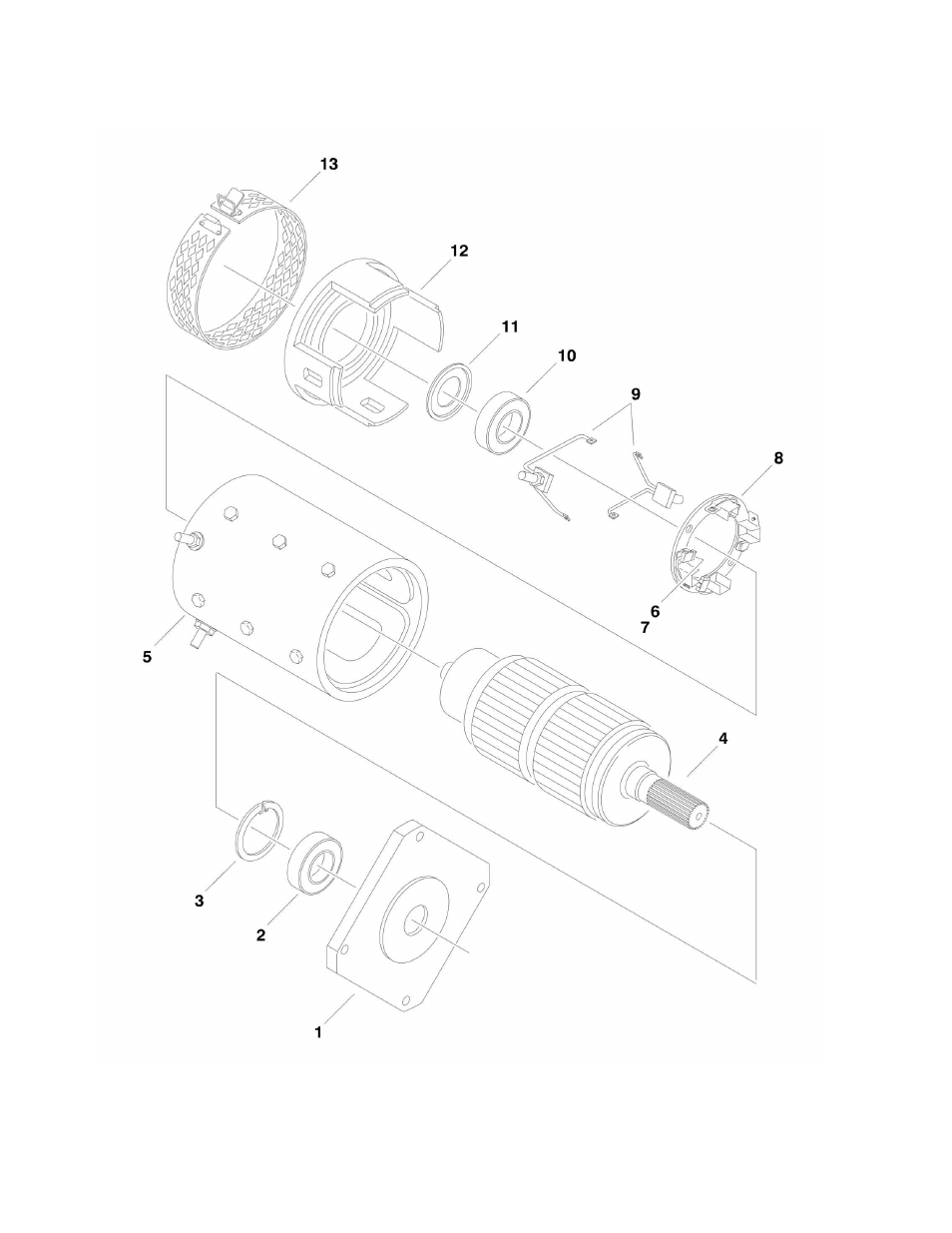 Figure 1-8. drive motor assembly (rear) | JLG M4069 ANSI Parts Manual User Manual | Page 32 / 204