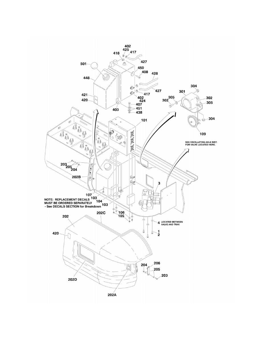 Figure 2-1. right side components installation | JLG M4069 ANSI Parts Manual User Manual | Page 74 / 204
