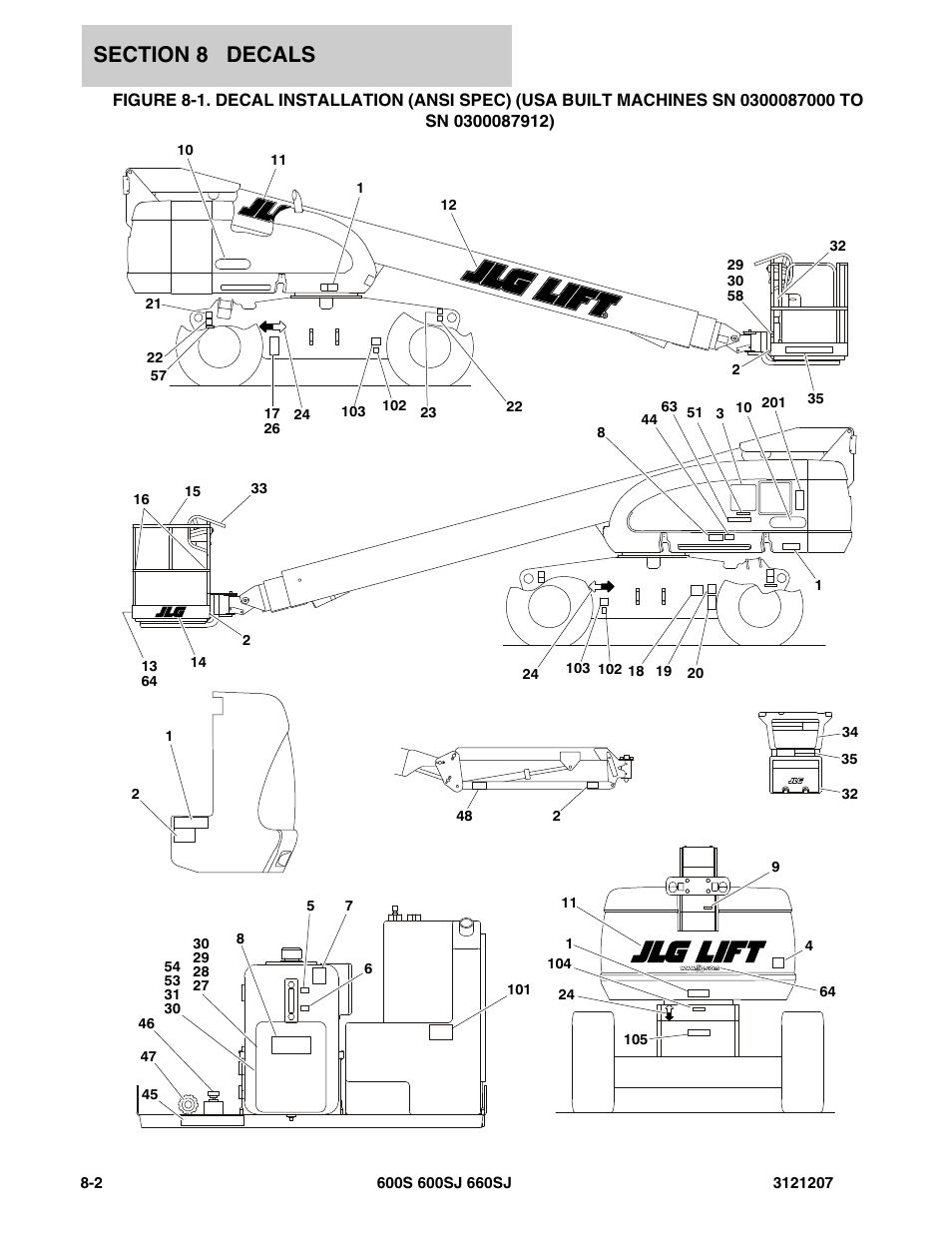 JLG 660SJ Parts Manual User Manual | Page 344 / 404