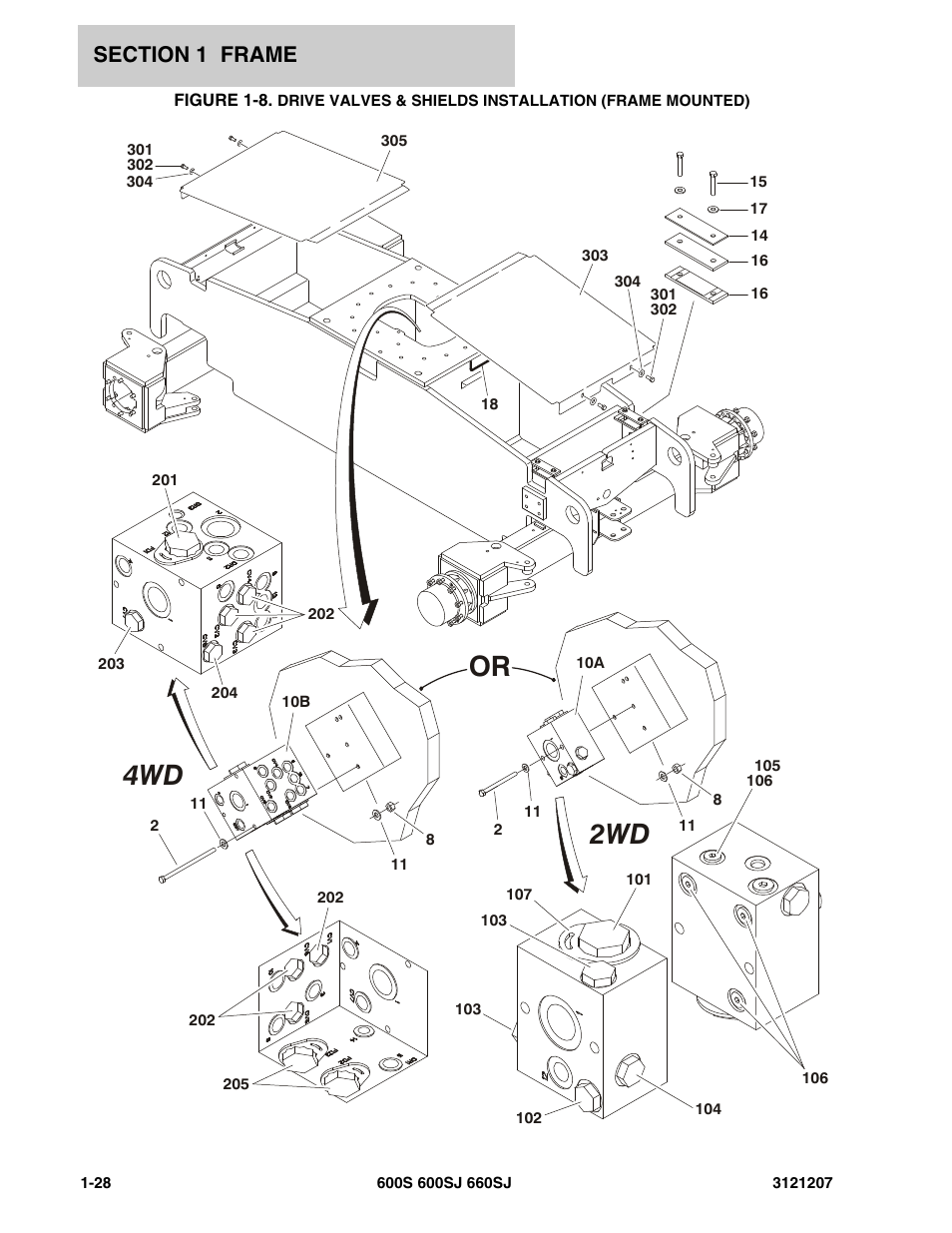 2wd 4wd | JLG 660SJ Parts Manual User Manual | Page 36 / 404