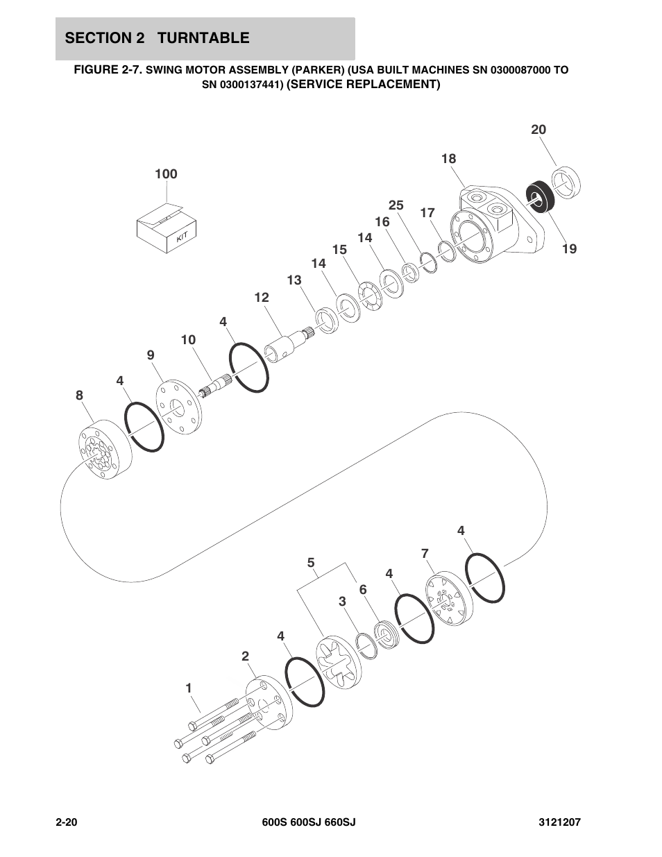 Swing motor as | JLG 660SJ Parts Manual User Manual | Page 62 / 404