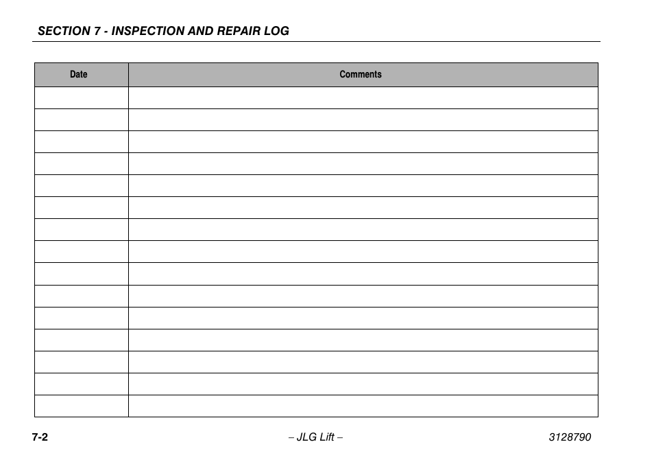 JLG X700AJ Operator Manual User Manual | Page 120 / 124