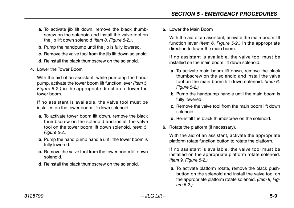 JLG X700AJ Operator Manual User Manual | Page 89 / 124
