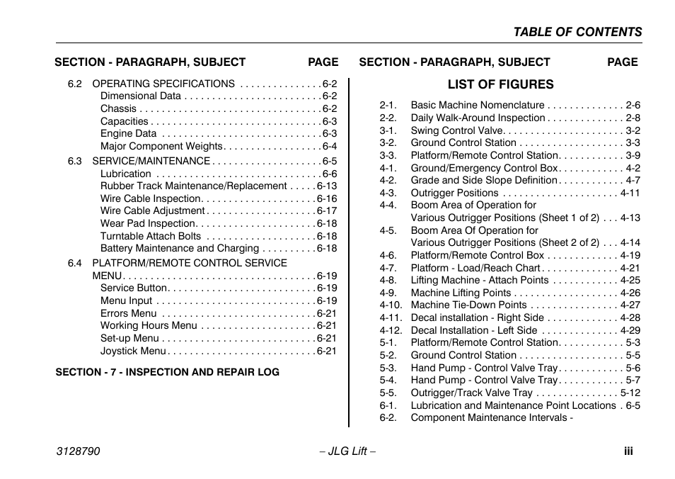 JLG X700AJ Operator Manual User Manual | Page 9 / 124