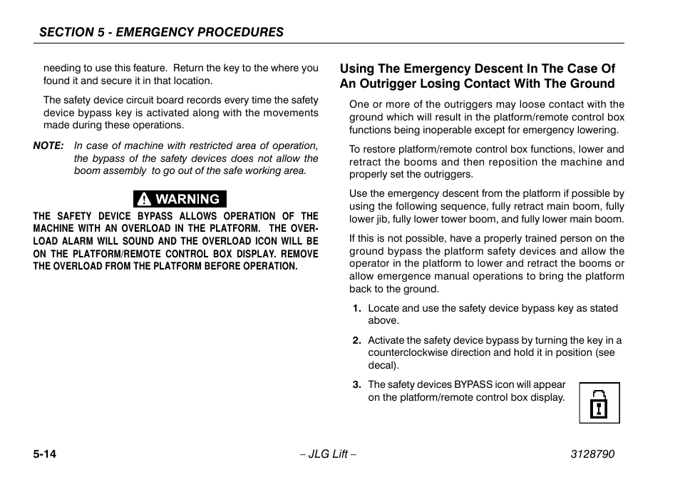JLG X700AJ Operator Manual User Manual | Page 94 / 124