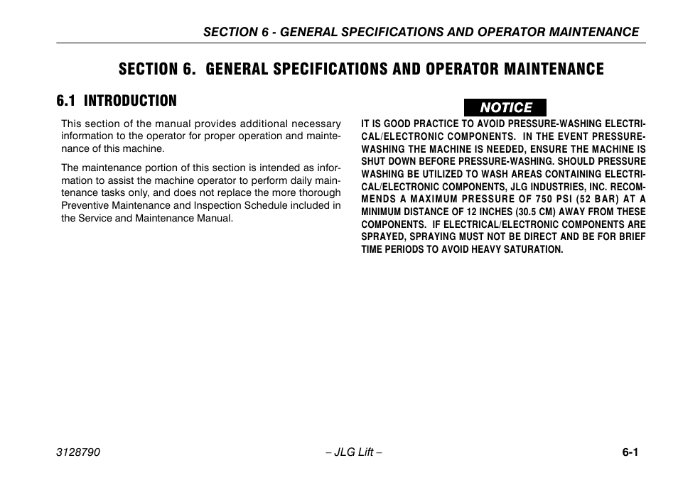 1 introduction, 1 introduction -1 | JLG X700AJ Operator Manual User Manual | Page 97 / 124