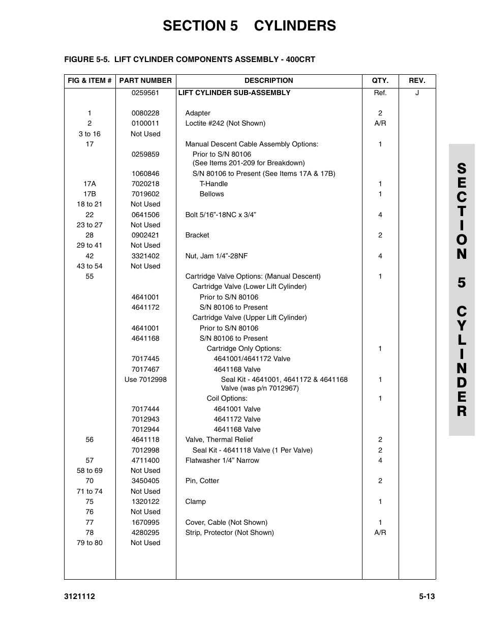 JLG 400CRT ANSI Parts Manual User Manual | Page 107 / 164
