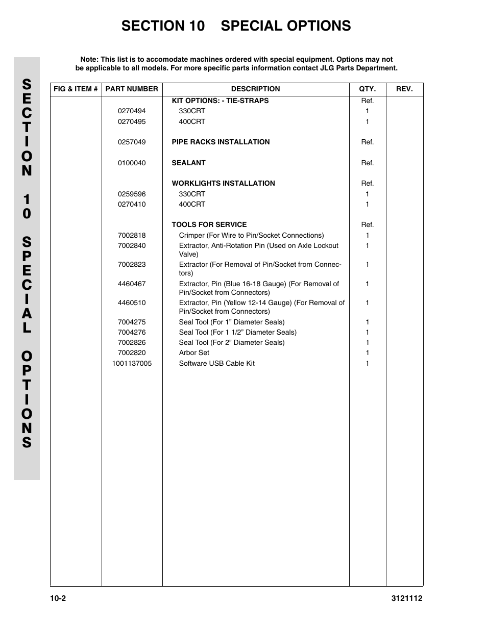 JLG 400CRT ANSI Parts Manual User Manual | Page 154 / 164