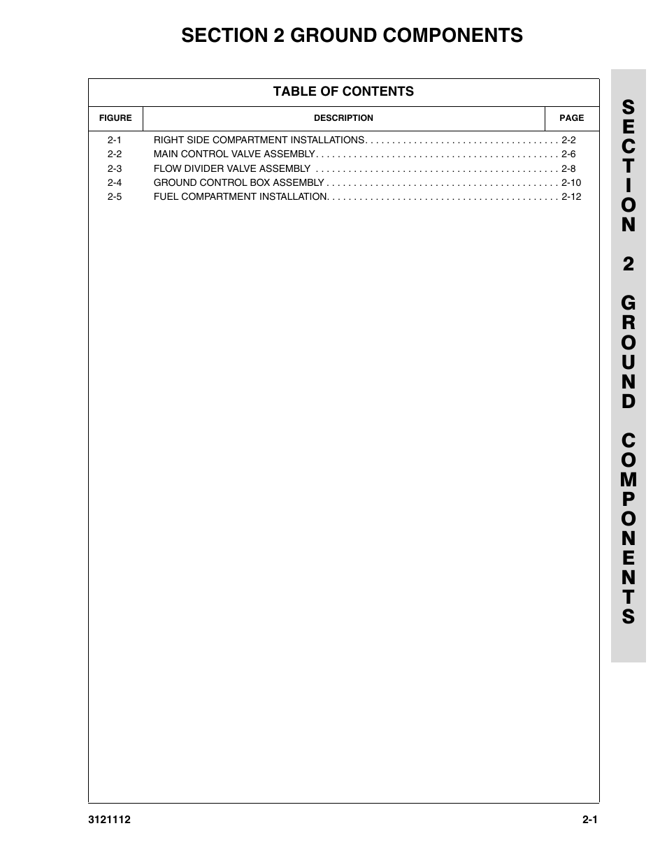 Section 2 ground components | JLG 400CRT ANSI Parts Manual User Manual | Page 57 / 164