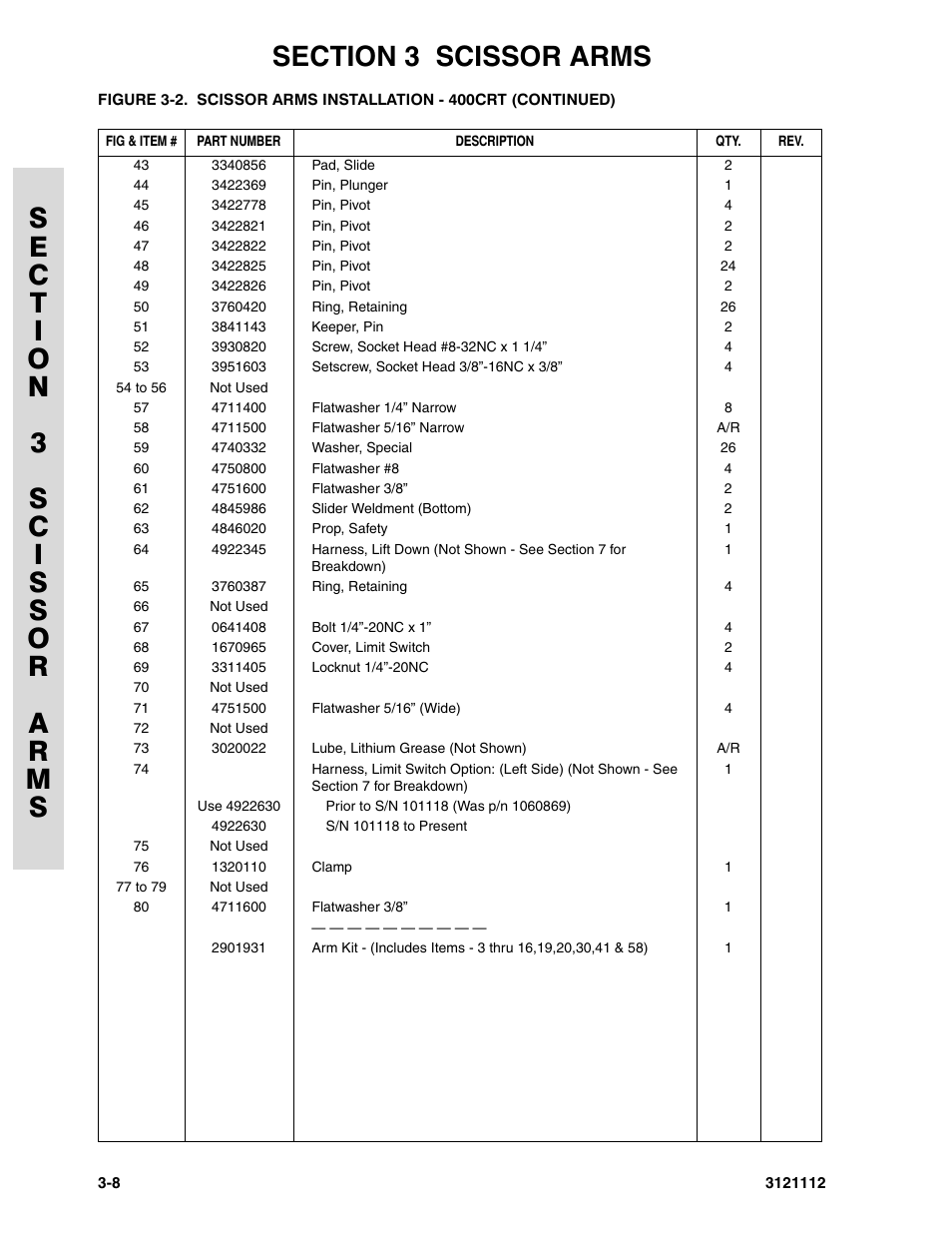 JLG 400CRT ANSI Parts Manual User Manual | Page 78 / 164
