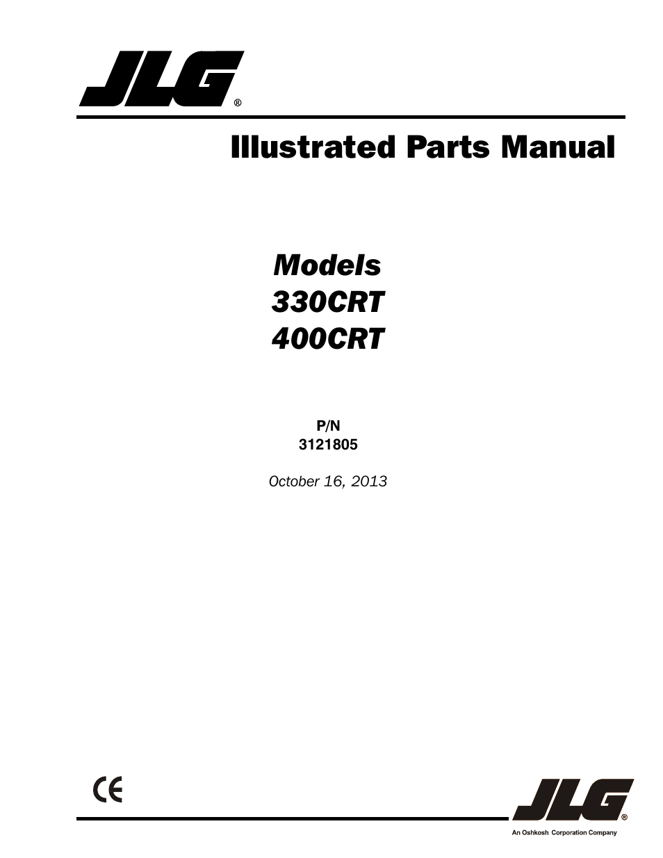 JLG 400CRT Parts Manual User Manual | 150 pages