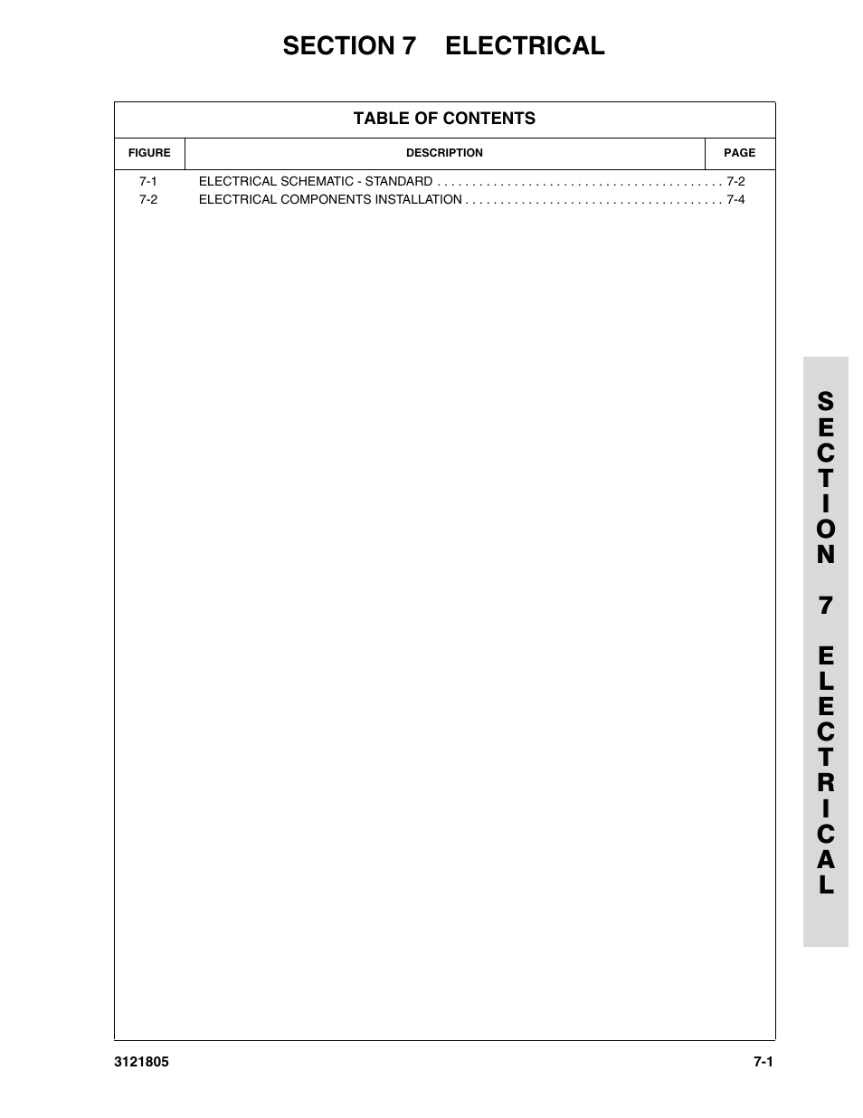 Section 7 electrical | JLG 400CRT Parts Manual User Manual | Page 123 / 150