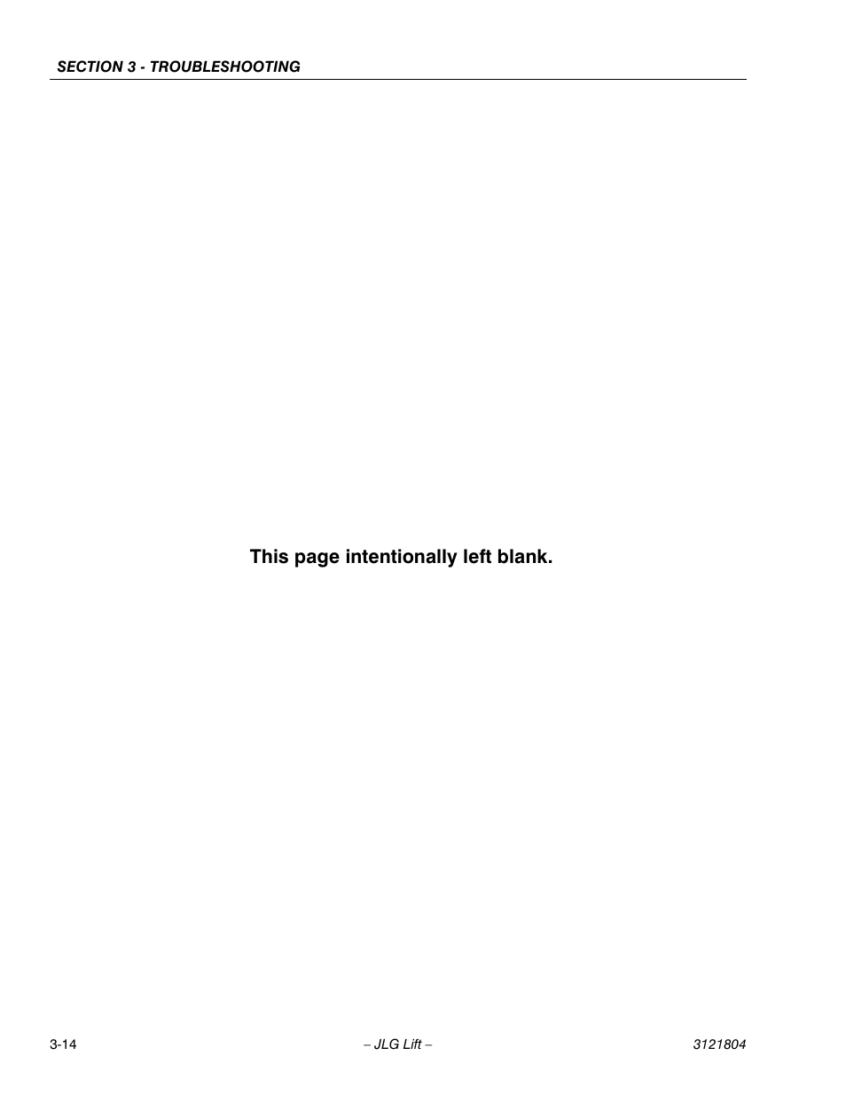 This page intentionally left blank | JLG 400CRT Service Manual User Manual | Page 56 / 58