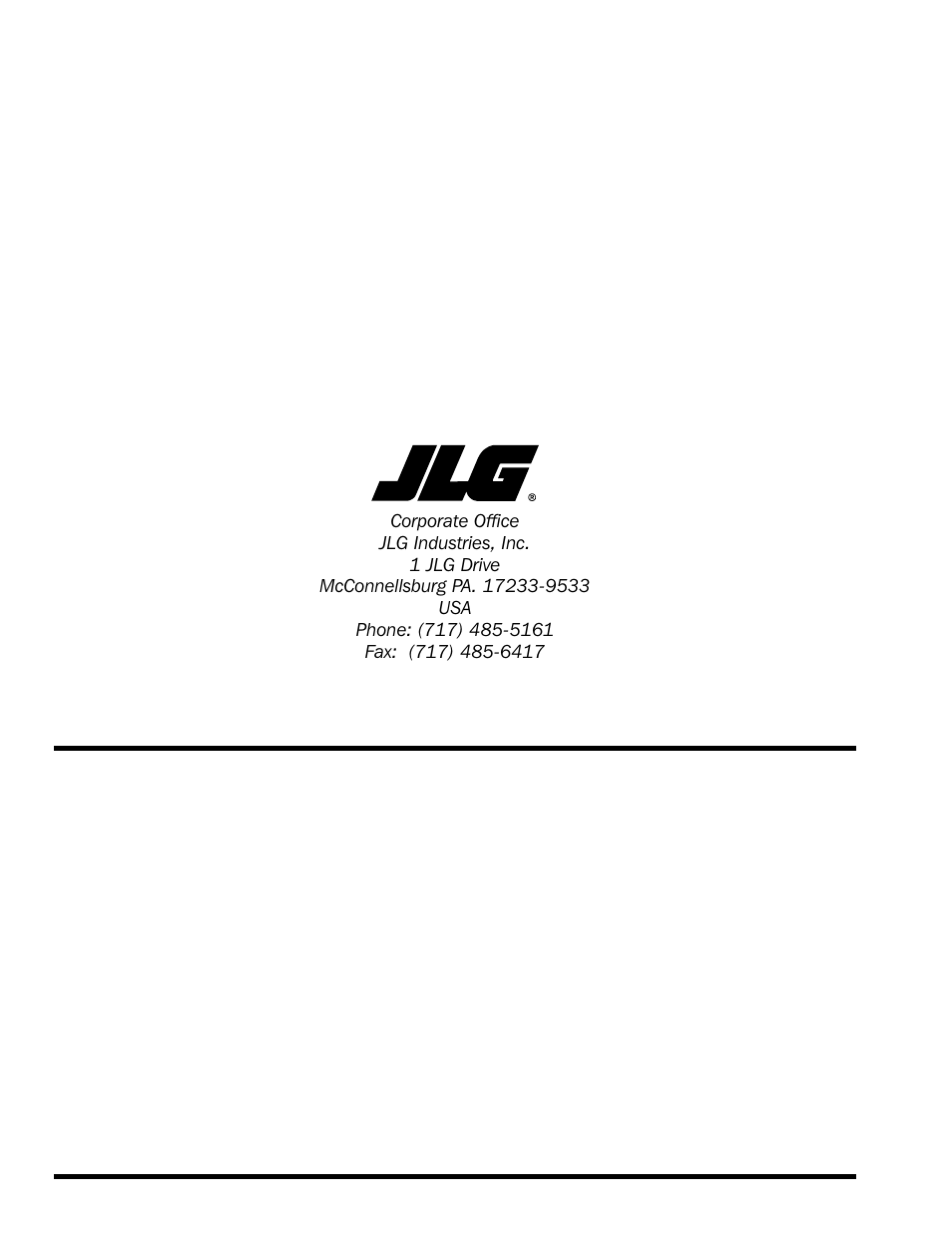 Jlg worldwide locations | JLG 120-SXJ Service Manual User Manual | Page 112 / 112