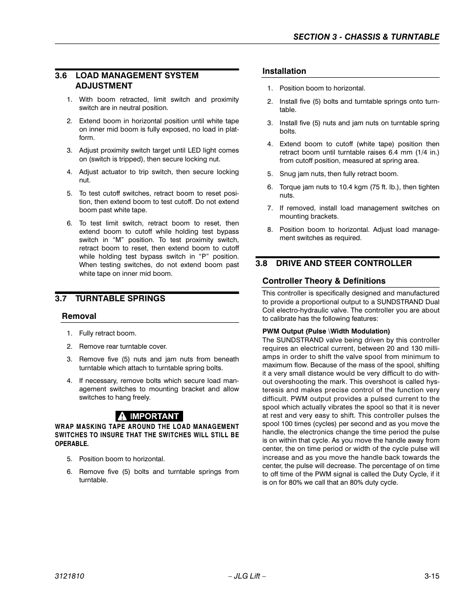JLG 120-SXJ Service Manual User Manual | Page 43 / 112