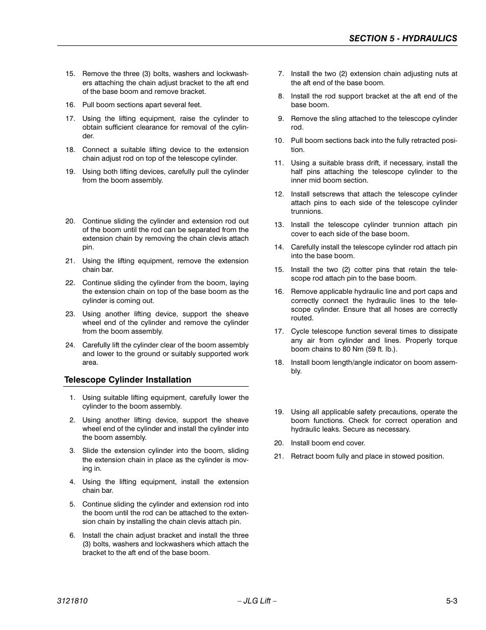 JLG 120-SXJ Service Manual User Manual | Page 73 / 112