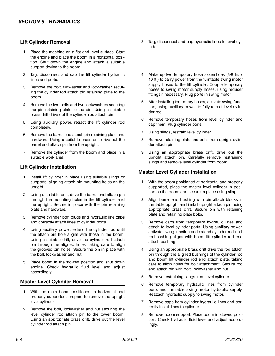 JLG 120-SXJ Service Manual User Manual | Page 74 / 112