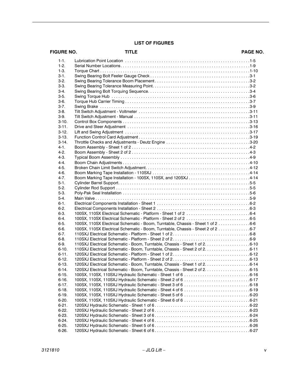 JLG 120-SXJ Service Manual User Manual | Page 9 / 112