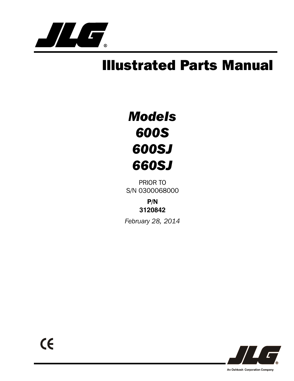 JLG 660SJ Parts Manual User Manual | 306 pages
