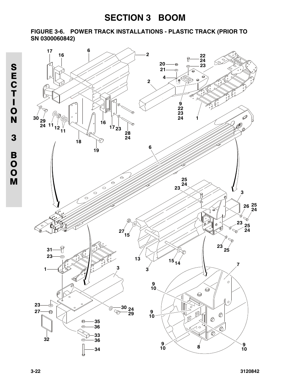 Sn 0300060842) -22 | JLG 660SJ Parts Manual User Manual | Page 146 / 306