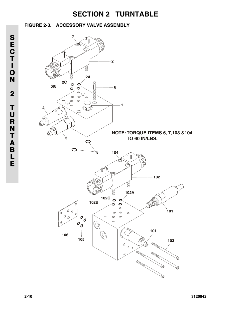 Figure 2-3. accessory valve assembly, Accessory valve assembly -0 | JLG 660SJ Parts Manual User Manual | Page 52 / 306