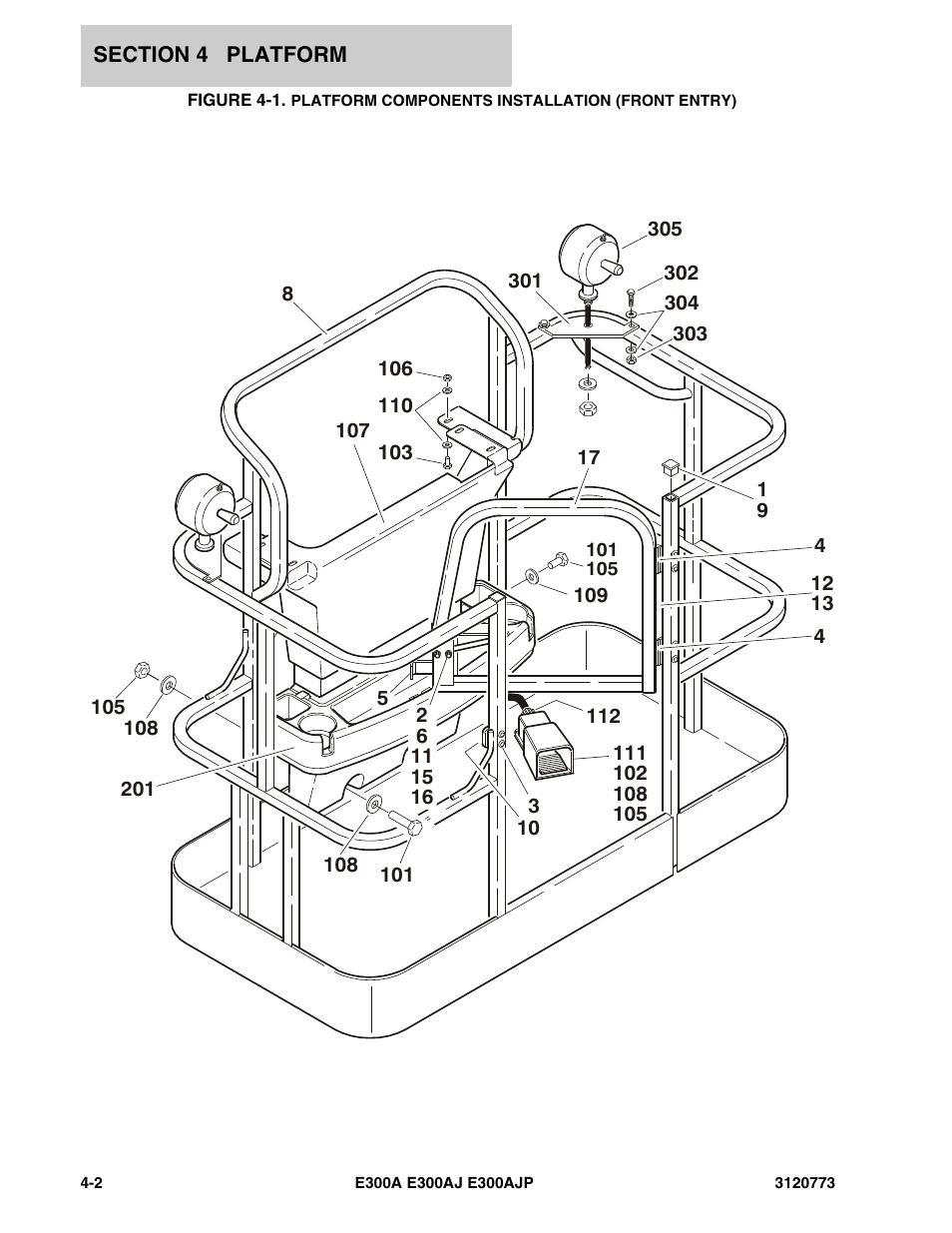 JLG E300 ANSI Parts Manual User Manual | Page 104 / 208