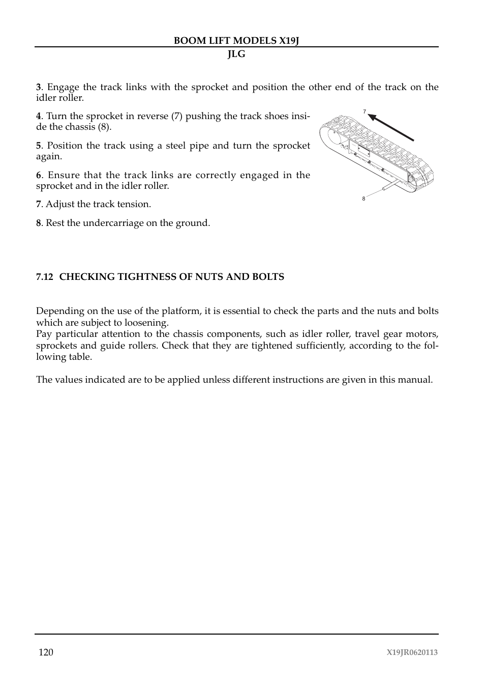 JLG X19J Operator Manual User Manual | Page 124 / 177