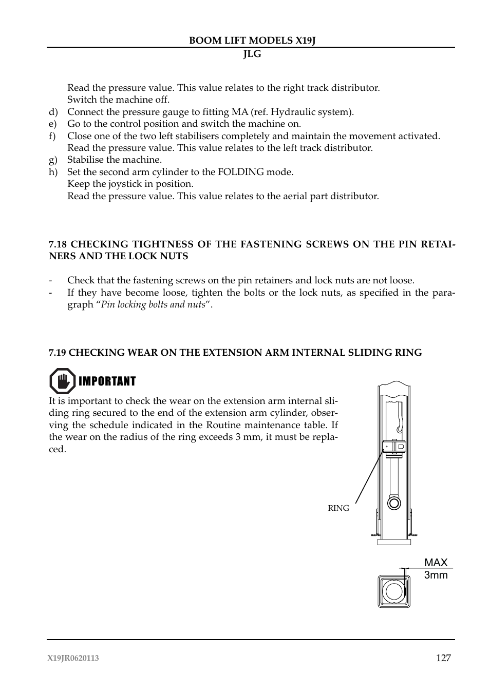JLG X19J Operator Manual User Manual | Page 131 / 177