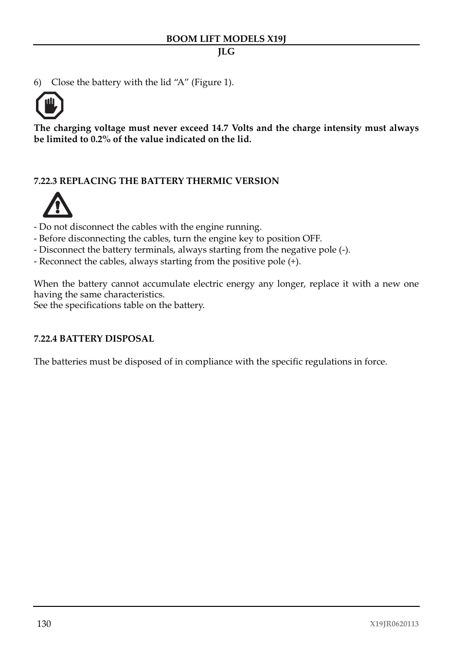 JLG X19J Operator Manual User Manual | Page 134 / 177