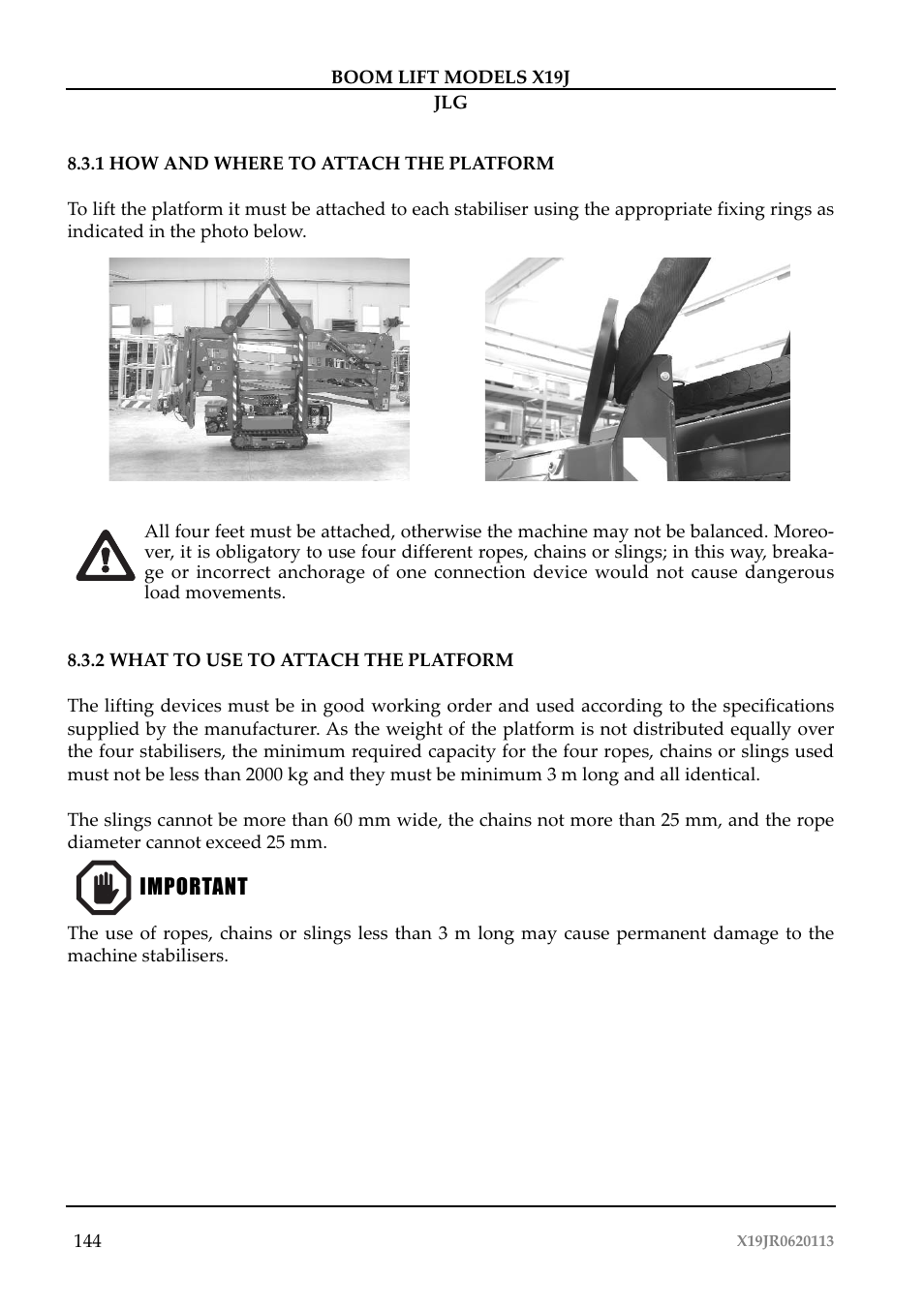 JLG X19J Operator Manual User Manual | Page 148 / 177