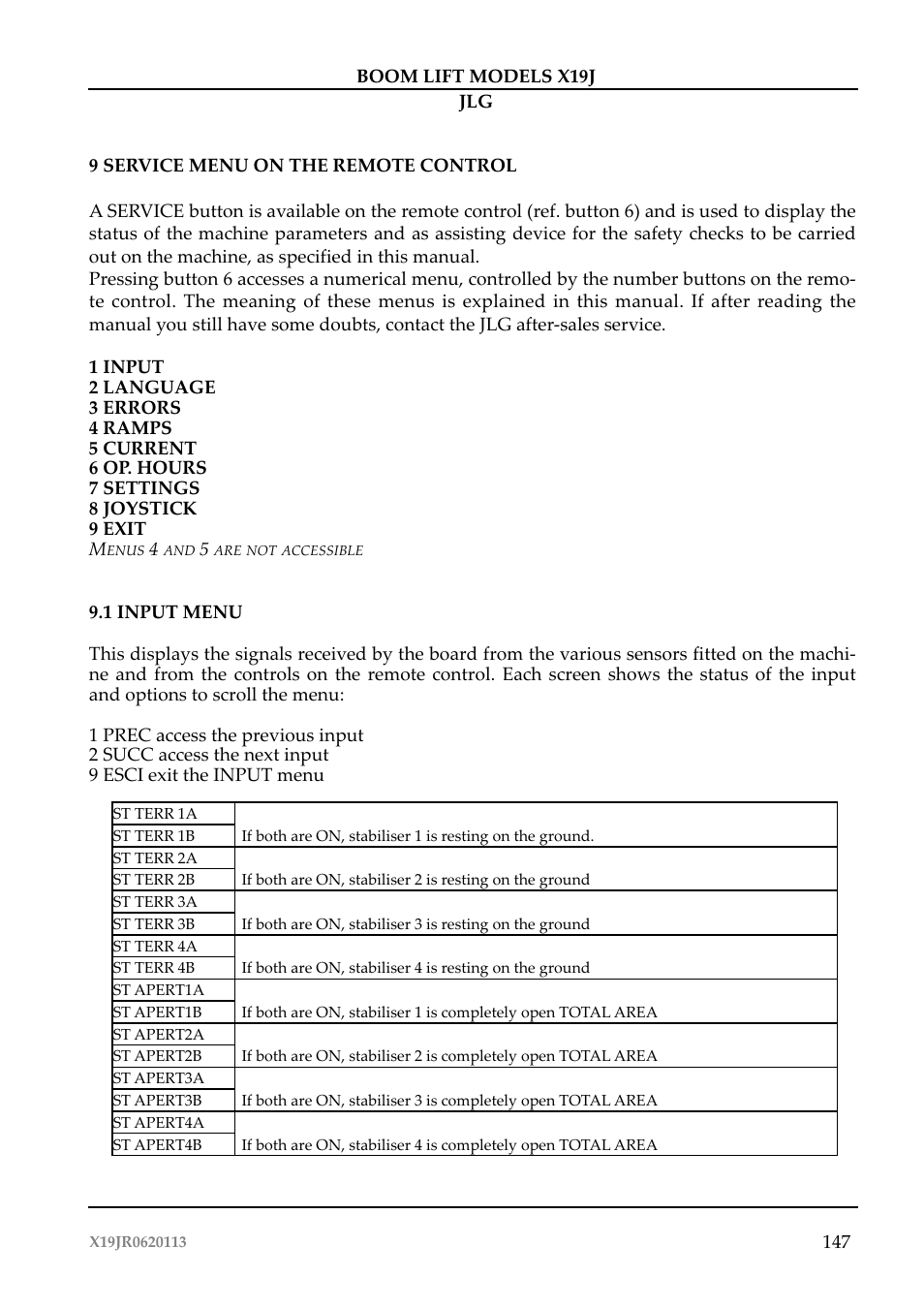 JLG X19J Operator Manual User Manual | Page 151 / 177