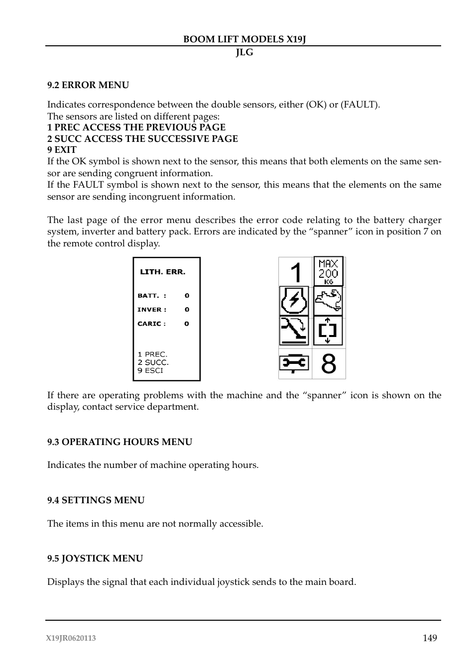 JLG X19J Operator Manual User Manual | Page 153 / 177