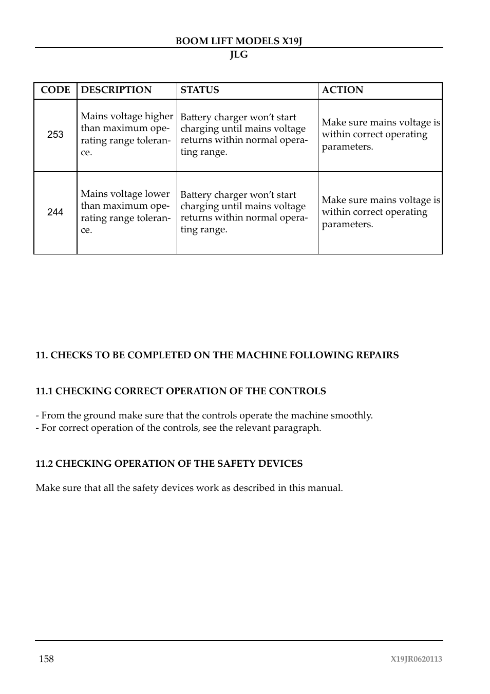 JLG X19J Operator Manual User Manual | Page 162 / 177