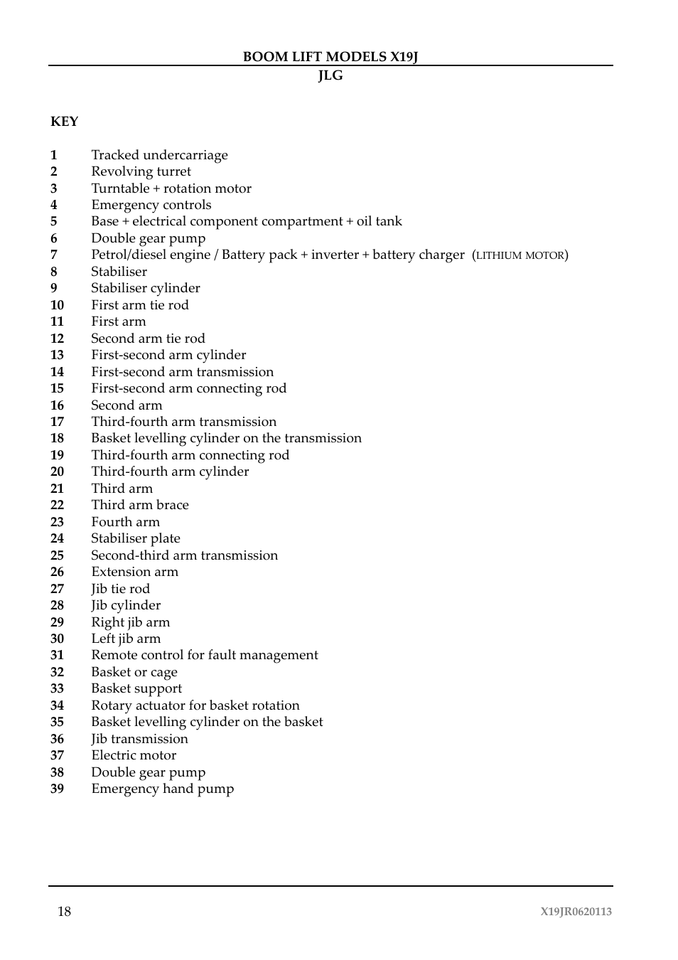 JLG X19J Operator Manual User Manual | Page 22 / 177
