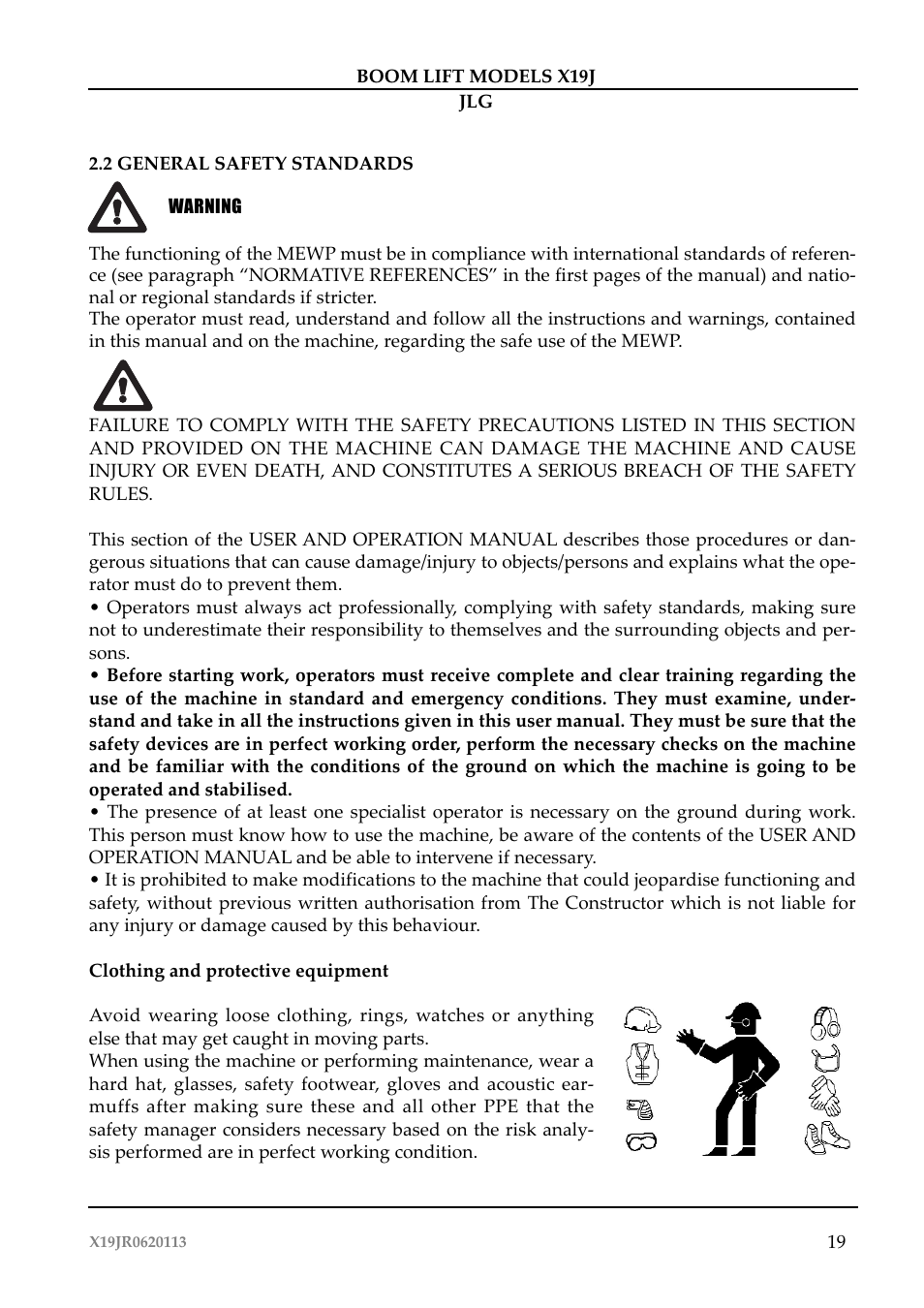 JLG X19J Operator Manual User Manual | Page 23 / 177