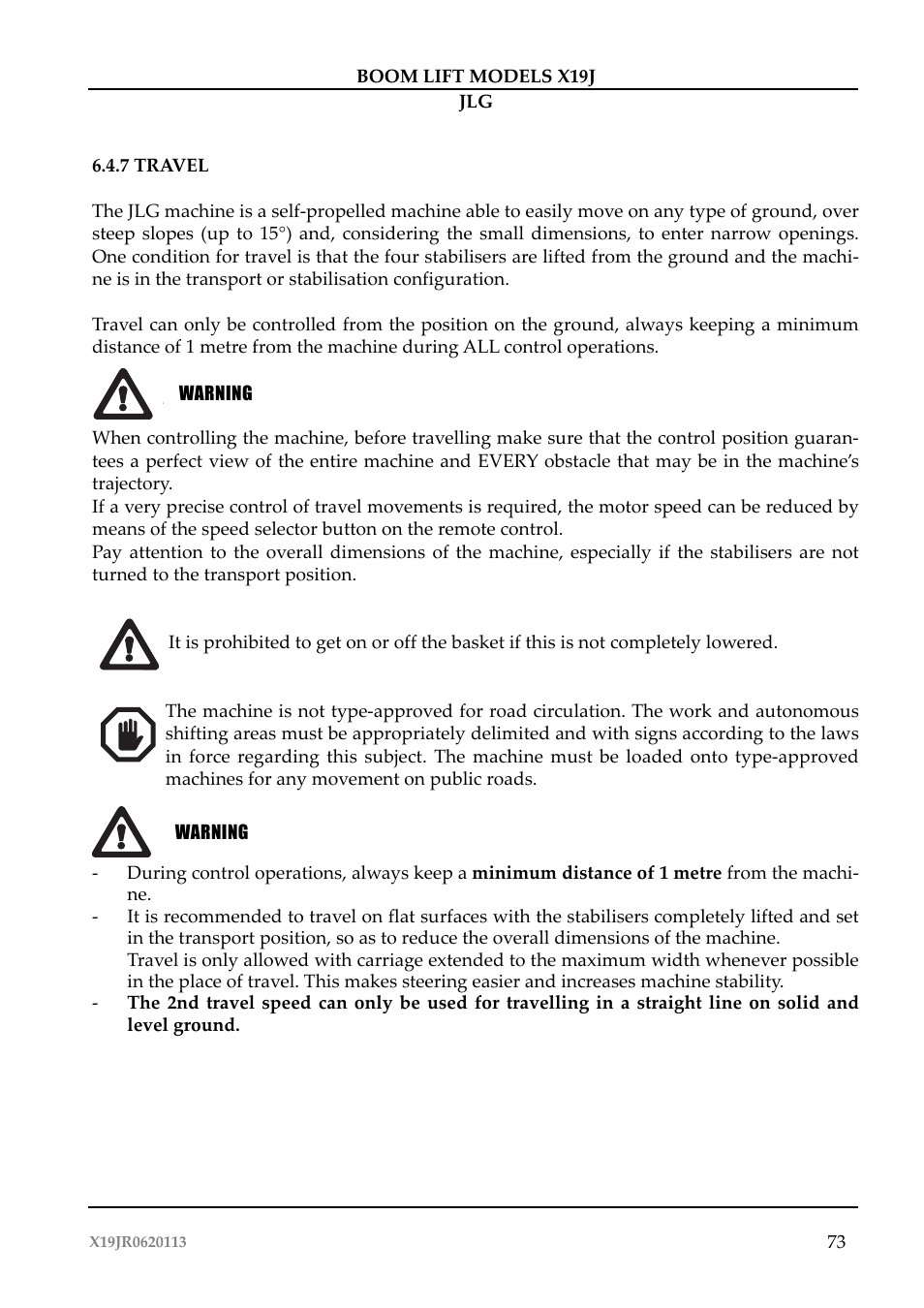 JLG X19J Operator Manual User Manual | Page 77 / 177