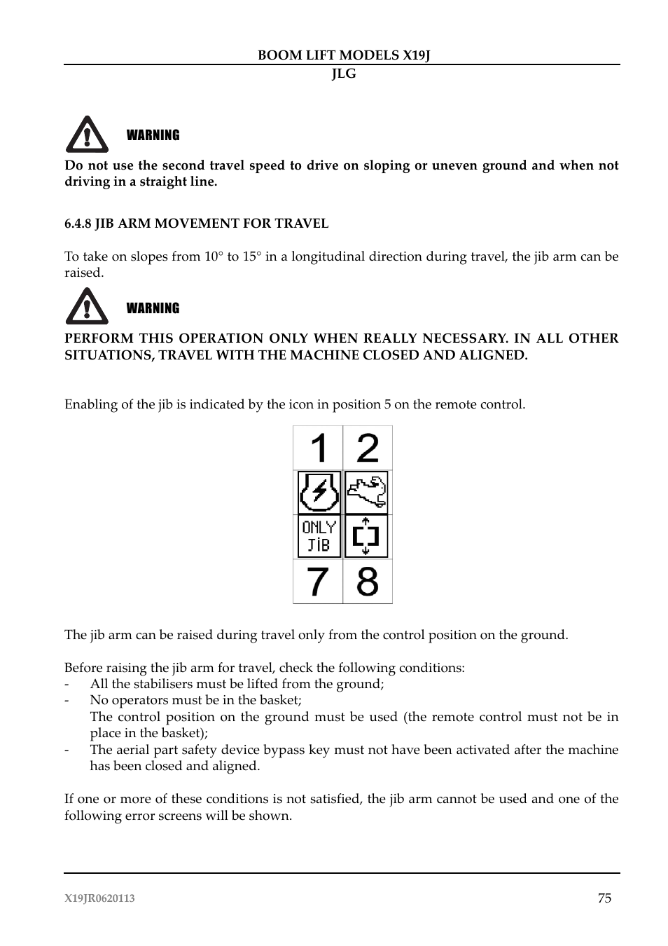 JLG X19J Operator Manual User Manual | Page 79 / 177