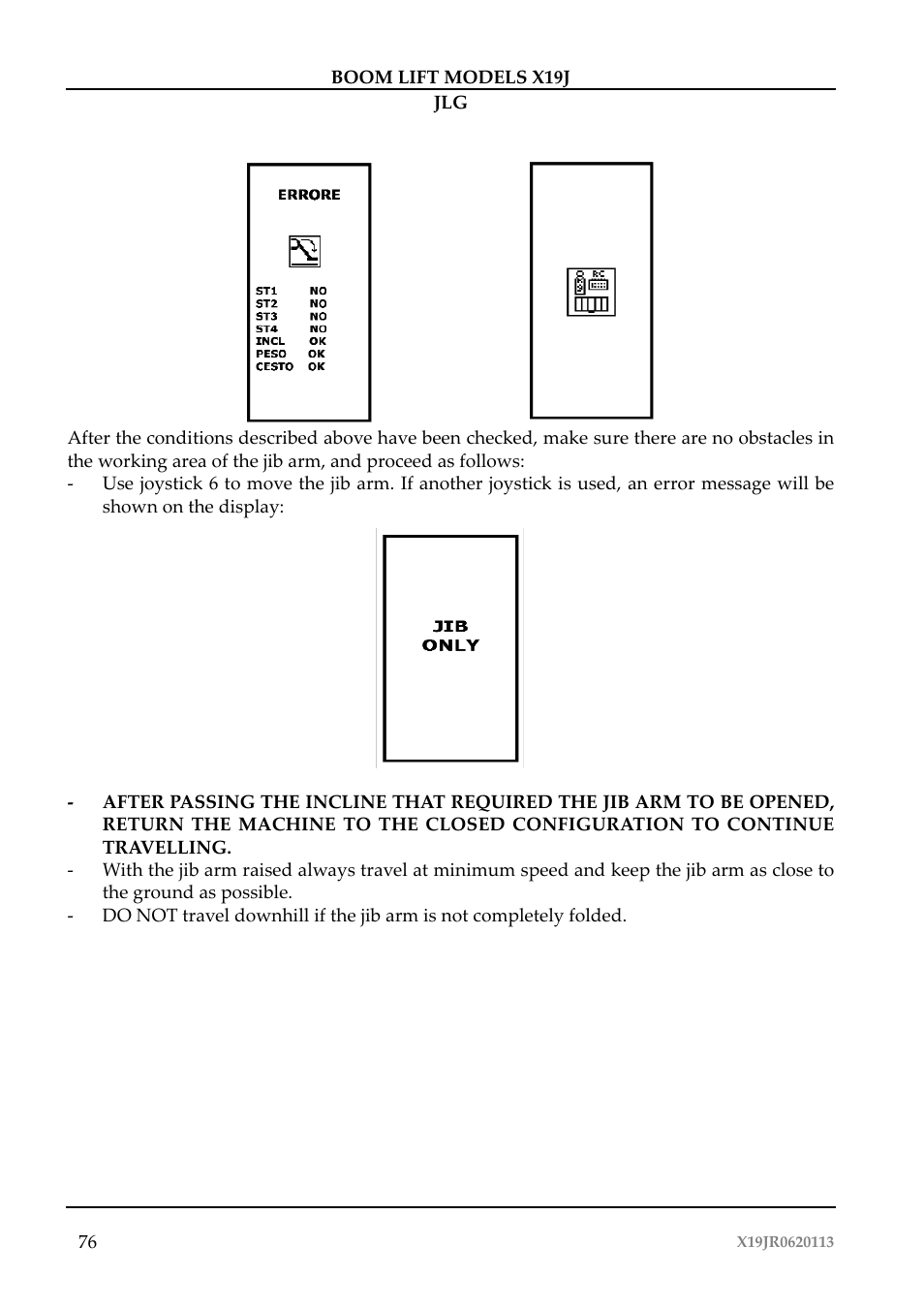 JLG X19J Operator Manual User Manual | Page 80 / 177
