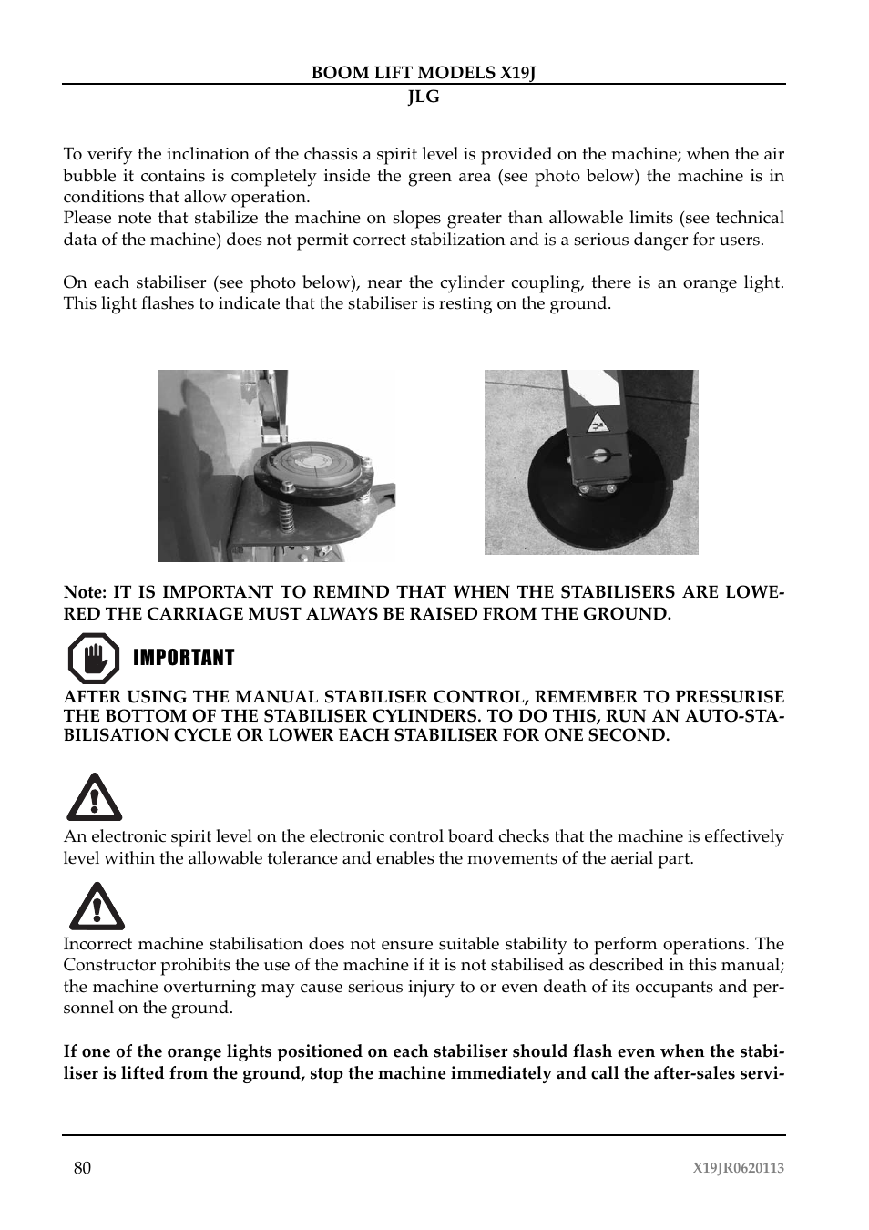 JLG X19J Operator Manual User Manual | Page 84 / 177