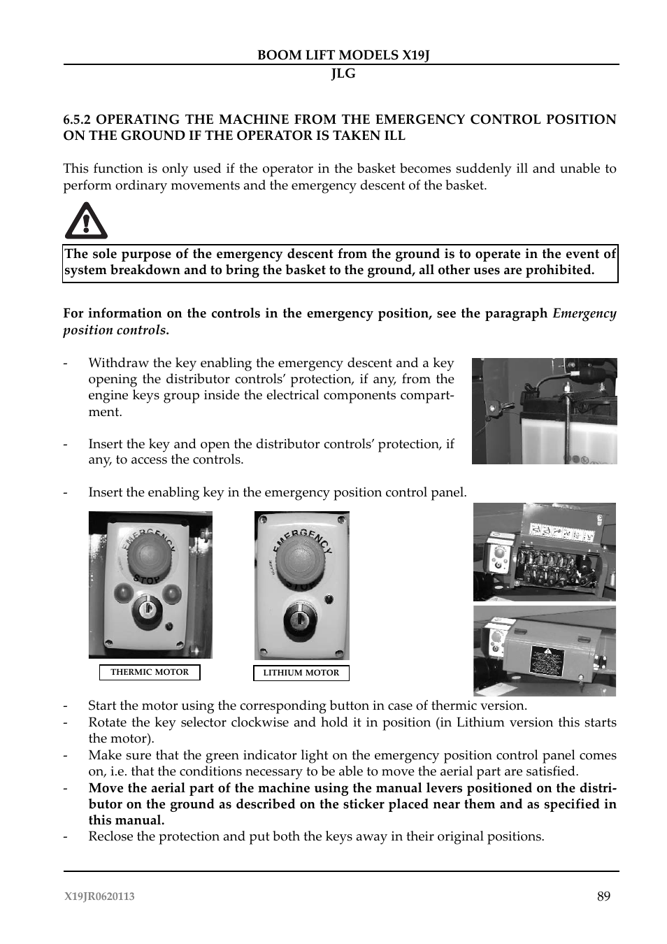JLG X19J Operator Manual User Manual | Page 93 / 177