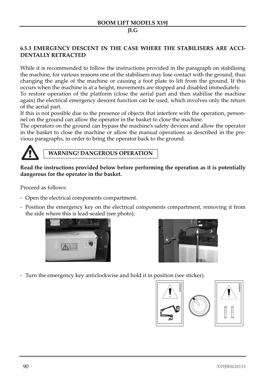 JLG X19J Operator Manual User Manual | Page 94 / 177