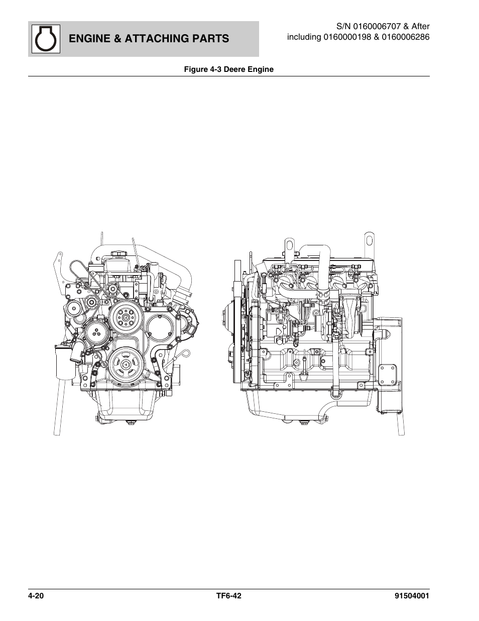 Engine & attaching parts | JLG TF6-42 Parts Manual User Manual | Page 100 / 516
