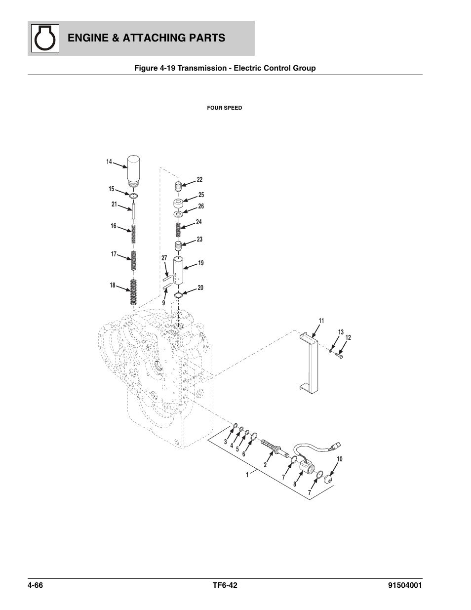 Engine & attaching parts | JLG TF6-42 Parts Manual User Manual | Page 146 / 516