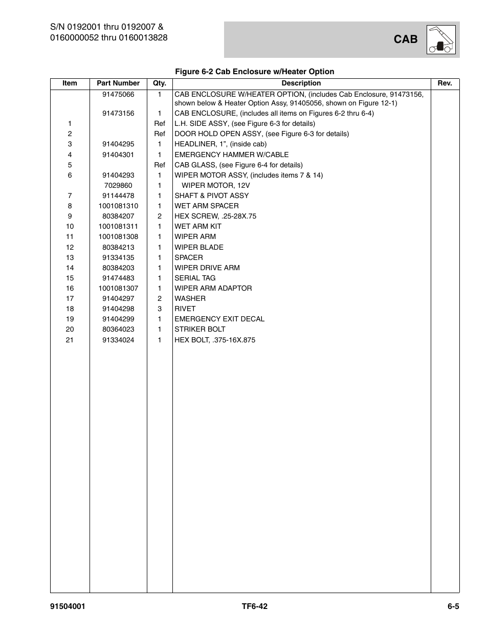 JLG TF6-42 Parts Manual User Manual | Page 243 / 516