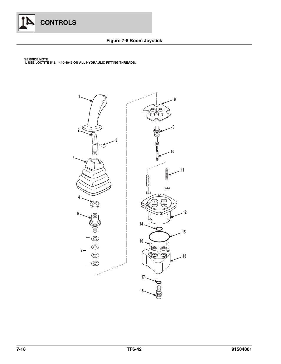 Controls | JLG TF6-42 Parts Manual User Manual | Page 276 / 516